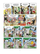 Buchcover und Innenansicht für das Buch: Mortadelo y Filemon: Miseria la bacteria