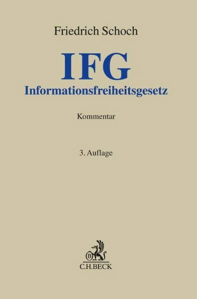 Buchcover und Innenansicht für das Buch: Informationsfreiheitsgesetz. IFG