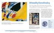 Buchcover und Innenansicht für das Buch: 42 Künstlerinnen und Künstler, die du unbedingt kennenlernen solltest