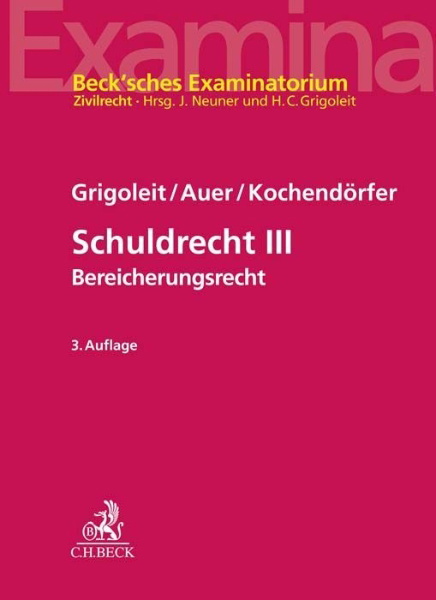 Buchcover und Innenansicht für das Buch: Schuldrecht III