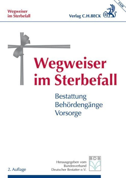 Buchcover und Innenansicht für das Buch: Wegweiser im Sterbefall