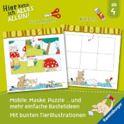 Buchcover und Innenansicht für das Buch: Im Kindergarten: Schneiden und Kleben