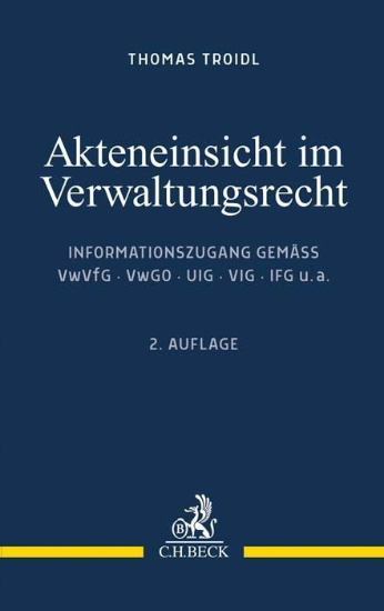 Buchcover und Innenansicht für das Buch: Akteneinsicht im Verwaltungsrecht