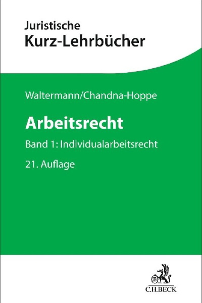 Buchcover und Innenansicht für das Buch: Arbeitsrecht