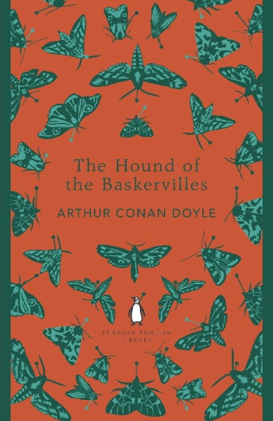 Buchcover und Innenansicht für das Buch: The Hound of the Baskervilles. Penguin English Library Edition