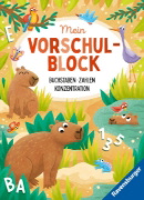 Buchcover und Innenansicht für das Buch: Mein Vorschulblock: Buchstaben, Zahlen, Konzentration