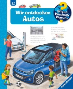 Buchcover und Innenansicht für das Buch: Wieso? Weshalb? Warum?, Band 28: Wir entdecken Autos