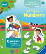 Buchcover und Innenansicht für das Buch: Play+ My first Magnetic Book: Match and Learn Numbers