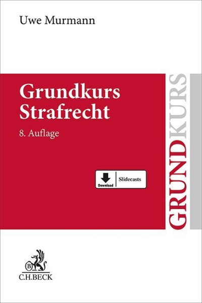 Buchcover und Innenansicht für das Buch: Grundkurs Strafrecht