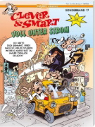 Buchcover und Innenansicht für das Buch: Mortadelo y Filemon: El coche eléctrico
