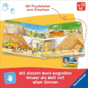Buchcover und Innenansicht für das Buch: Mein liebstes Puzzle-Spielbuch - Fahrzeuge