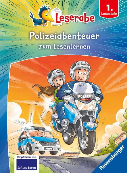 Buchcover und Innenansicht für das Buch: Leserabe Sonderausgaben - Polizeiabenteuer zum Lesenlernen