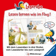 Buchcover und Innenansicht für das Buch: Leserabe mit Mildenberger Silbenmethode - Radau in der Ritterschule
