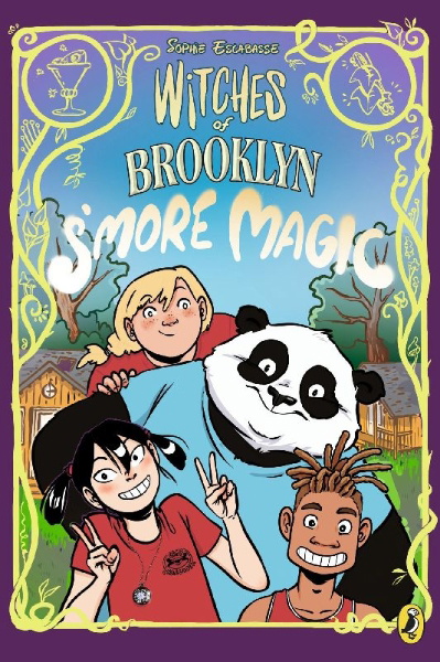Buchcover und Innenansicht für das Buch: Witches of Brooklyn: S'More Magic