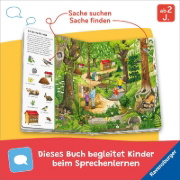 Buchcover und Innenansicht für das Buch: Mein Sachen suchen Riesenbilderbuch
