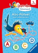 Buchcover und Innenansicht für das Buch: Leserabe Rätselspaß - Abc-Rätsel zum Lesenlernen (1. Lesestufe)