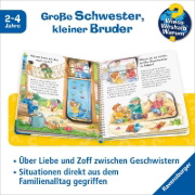 Buchcover und Innenansicht für das Buch: Wieso? Weshalb? Warum? junior, Band 29: Wir sind Geschwister