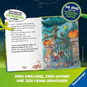 Buchcover und Innenansicht für das Buch: Die Jagd nach dem magischen Detektivkoffer, Band 7 - Das verflixt verfluchte Geisterhaus