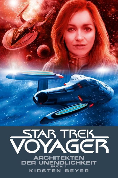 Buchcover und Innenansicht für das Buch: Star-Treck - Voyager: Architects of Infinity