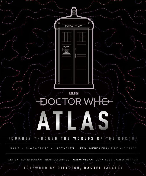 Buchcover und Innenansicht für das Buch: Doctor Who Atlas