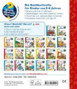 Buchcover und Innenansicht für das Buch: Wieso? Weshalb? Warum? junior, Band 11: Autos und Laster