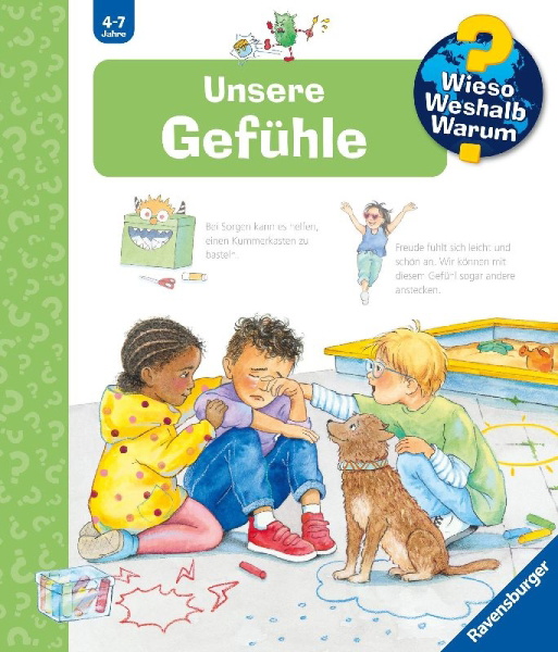 Buchcover und Innenansicht für das Buch: Wieso? Weshalb? Warum? Kernreihe, Band 58 - Unsere Gefühle