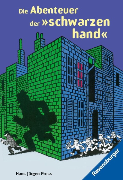 Buchcover und Innenansicht für das Buch: Die Abenteuer der schwarzen Hand