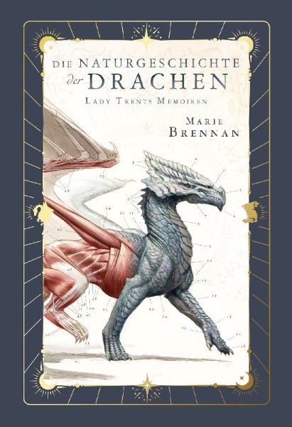 Buchcover und Innenansicht für das Buch: Lady Trents Memoiren - Die Naturgeschichte der Drachen 1 Neue Edition