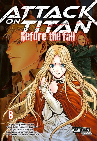 Buchcover und Innenansicht für das Buch: Shingeki no Kyojin - Before the Fall