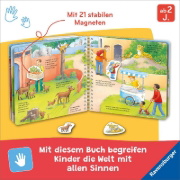 Buchcover und Innenansicht für das Buch: Mein großes Magnetbuch - Wer macht was?