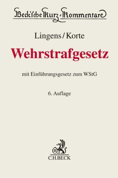 Buchcover und Innenansicht für das Buch: Wehrstrafgesetz