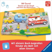 Buchcover und Innenansicht für das Buch: Hör mal hin - Wer hupt da? Unsere Fahrzeuge