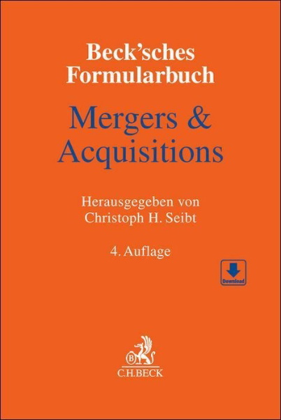 Buchcover und Innenansicht für das Buch: Beck'sches Formularbuch Mergers & Acquisitions