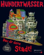 Buchcover und Innenansicht für das Buch: Hundertwasser - Bau dir deine Stadt!