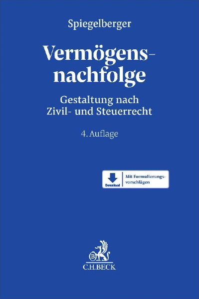 Buchcover und Innenansicht für das Buch: Vermögensnachfolge