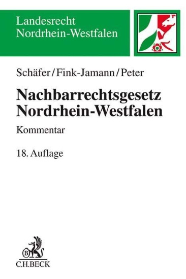 Buchcover und Innenansicht für das Buch: Nachbarrechtsgesetz Nordrhein-Westfalen