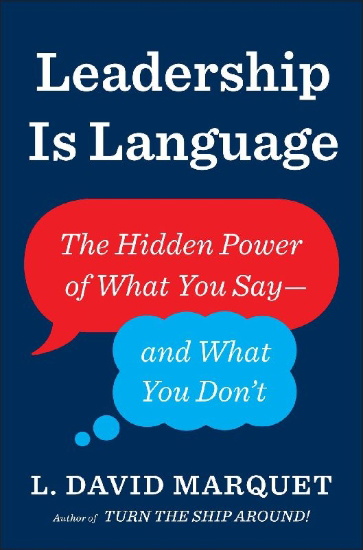 Buchcover und Innenansicht für das Buch: Leadership Is Language