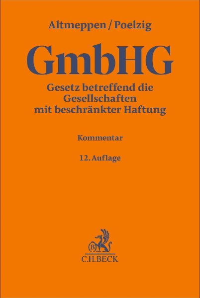 Buchcover und Innenansicht für das Buch: Gesetz betreffend die Gesellschaften mit beschränkter Haftung. GmbHG
