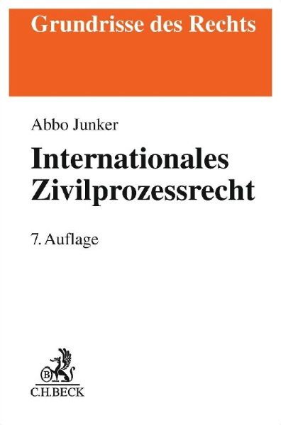 Buchcover und Innenansicht für das Buch: Internationales Zivilprozessrecht