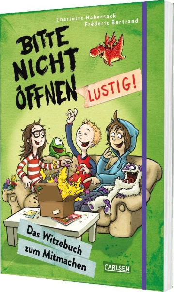 Buchcover und Innenansicht für das Buch: Bitte nicht öffnen: Lustig!