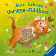 Buchcover und Innenansicht für das Buch: Mein liebstes Vorlese-Fühlbuch - Die kleine Katze