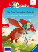 Buchcover und Innenansicht für das Buch: Die Drachenreiter-Schule - Leserabe ab 1. Klasse - Erstlesebuch für Kinder ab 6 Jahren