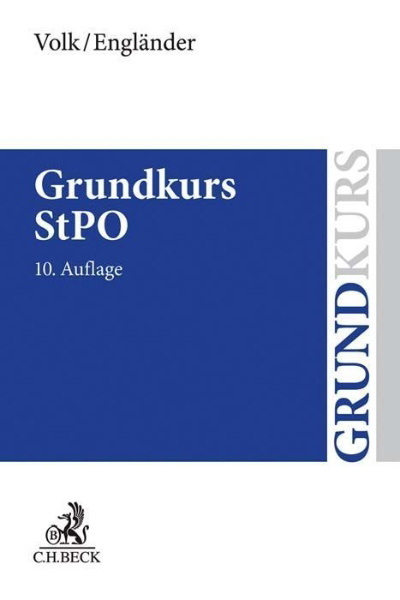 Buchcover und Innenansicht für das Buch: Grundkurs StPO