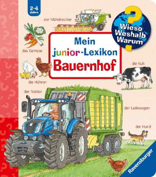 Buchcover und Innenansicht für das Buch: Wieso? Weshalb? Warum? Sonderband - Mein junior-Lexikon: Bauernhof.