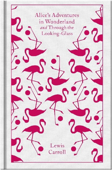 Buchcover und Innenansicht für das Buch: Alice's Adventures in Wonderland and Through the Looking Glass