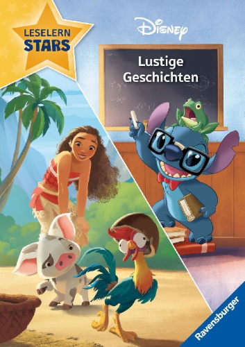 Buchcover und Innenansicht für das Buch: Leselernstars: Disney - Lustige Geschichten