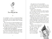 Buchcover und Innenansicht für das Buch: Die Geburtstagsbande. Auf die Plätze, fertig, feiern!