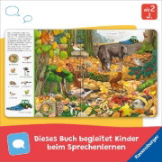 Buchcover und Innenansicht für das Buch: Mein großes Sachen suchen: Bei uns im Wald