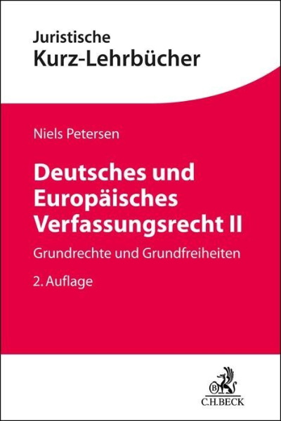 Buchcover und Innenansicht für das Buch: Deutsches und Europäisches Verfassungsrecht II
