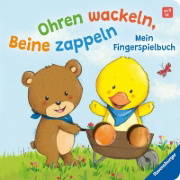 Buchcover und Innenansicht für das Buch: Ohren wackeln, Beine zappeln